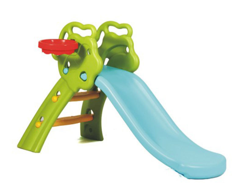4907儿童家用可折叠小滑梯篮球架玩具