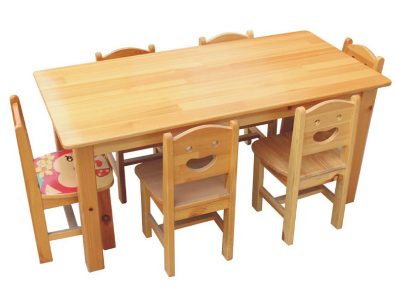 0501儿童橡木实木桌椅