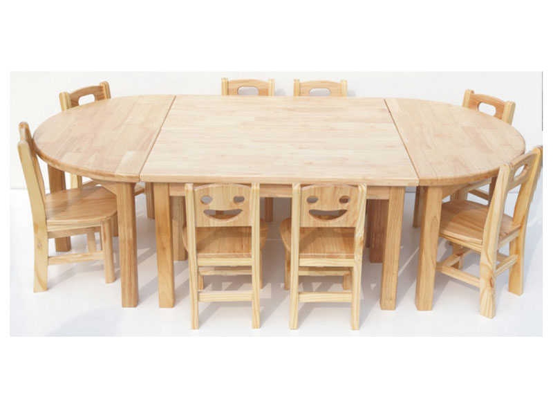 0603幼儿园儿童实木组合桌椅