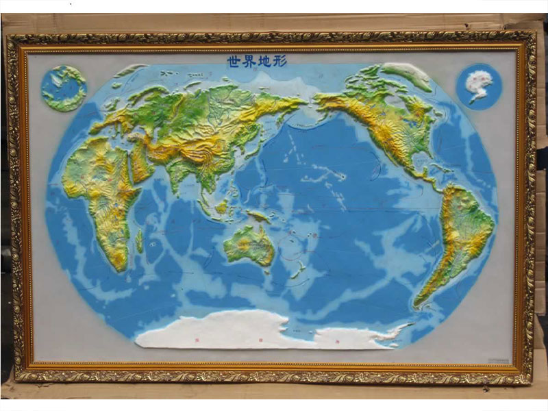 世界立体地形模型