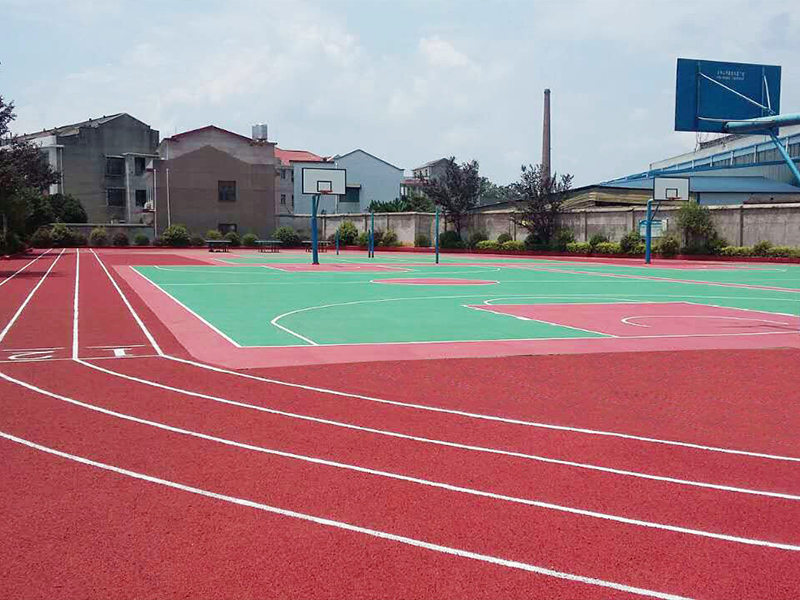 双峰县东方实验室学校硅PU球场及塑胶跑道